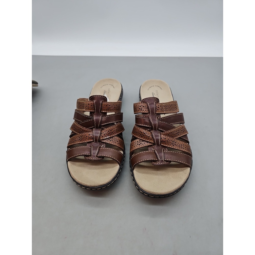 Clarks Lexi Salina Sandals Shoes Slip On Leather Women's Sz 9.5